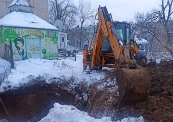 В период весенних каникул будут проводиться работы по ремонту теплотрассы к школе №1 с.Новосысоевка