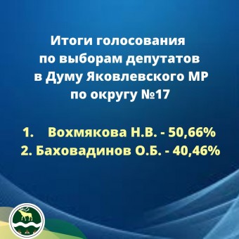 Итоги голосования 3