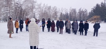 На центральной площади села Яковлевка прошел митинг