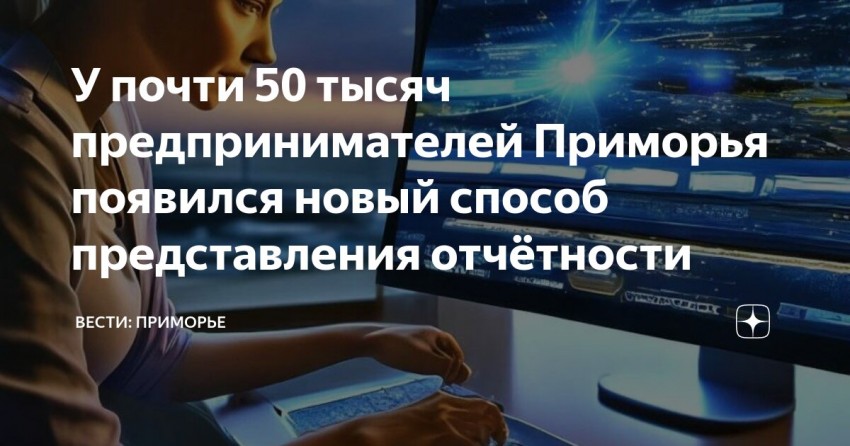 Почти у 50 тысяч предпринимателей Приморья появился новый способ представления отчётности